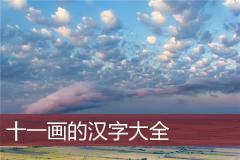 十一画的汉字大全
