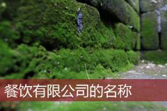 餐饮有限公司的名称