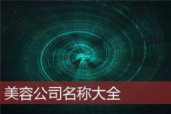 美容公司名称大全