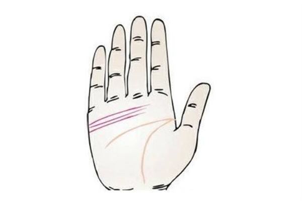 两条感情线交叉:这种人都是心肠比较仁慈善良之人,他们与人亲近,乐善