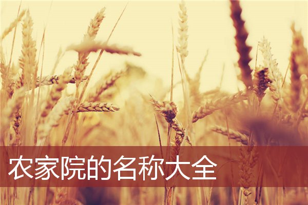农Kaiyun 开云家院的名称大全